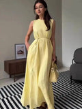 Winnie Waist Tie Maxi Dress