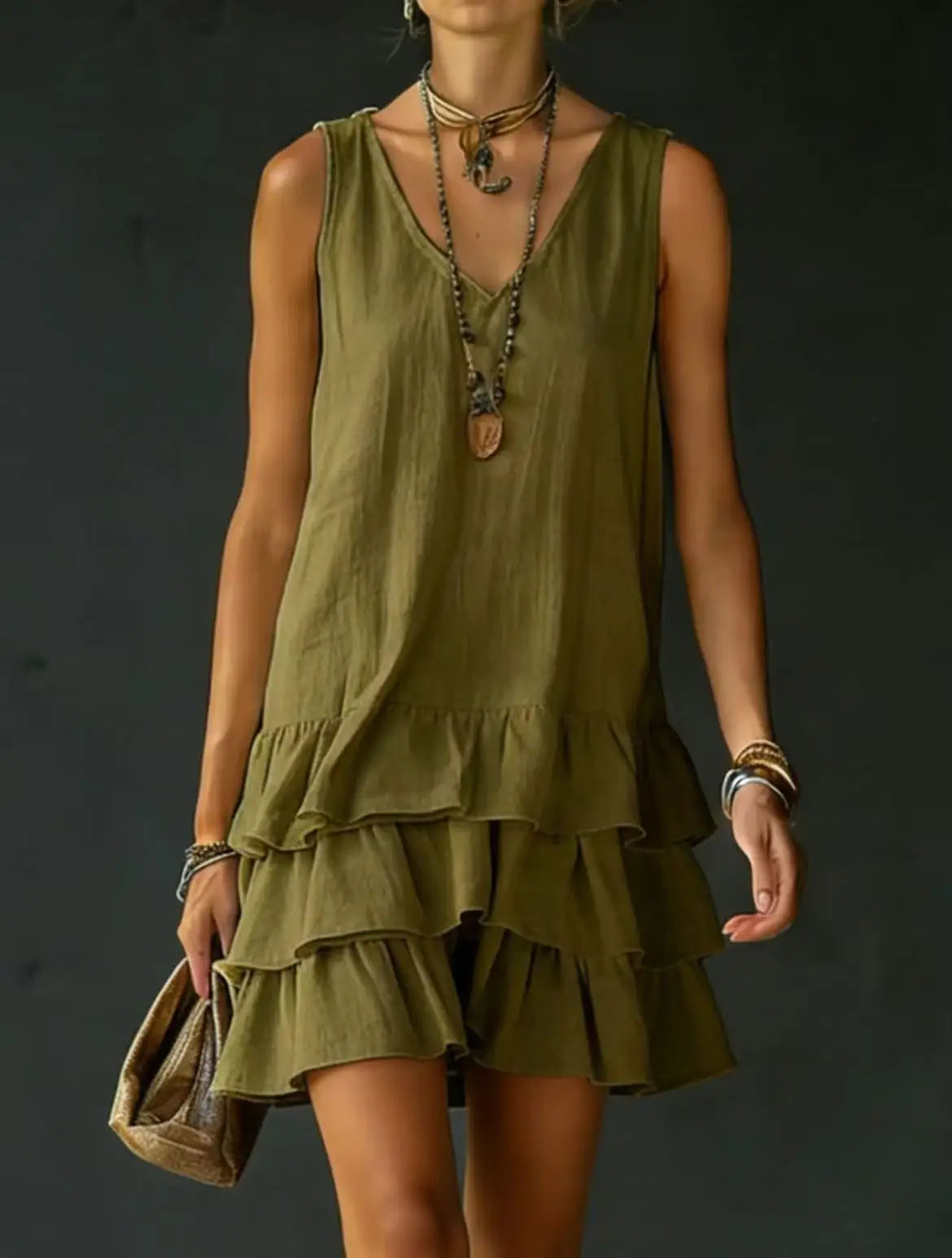 Courtney Ruffle Mini Dress