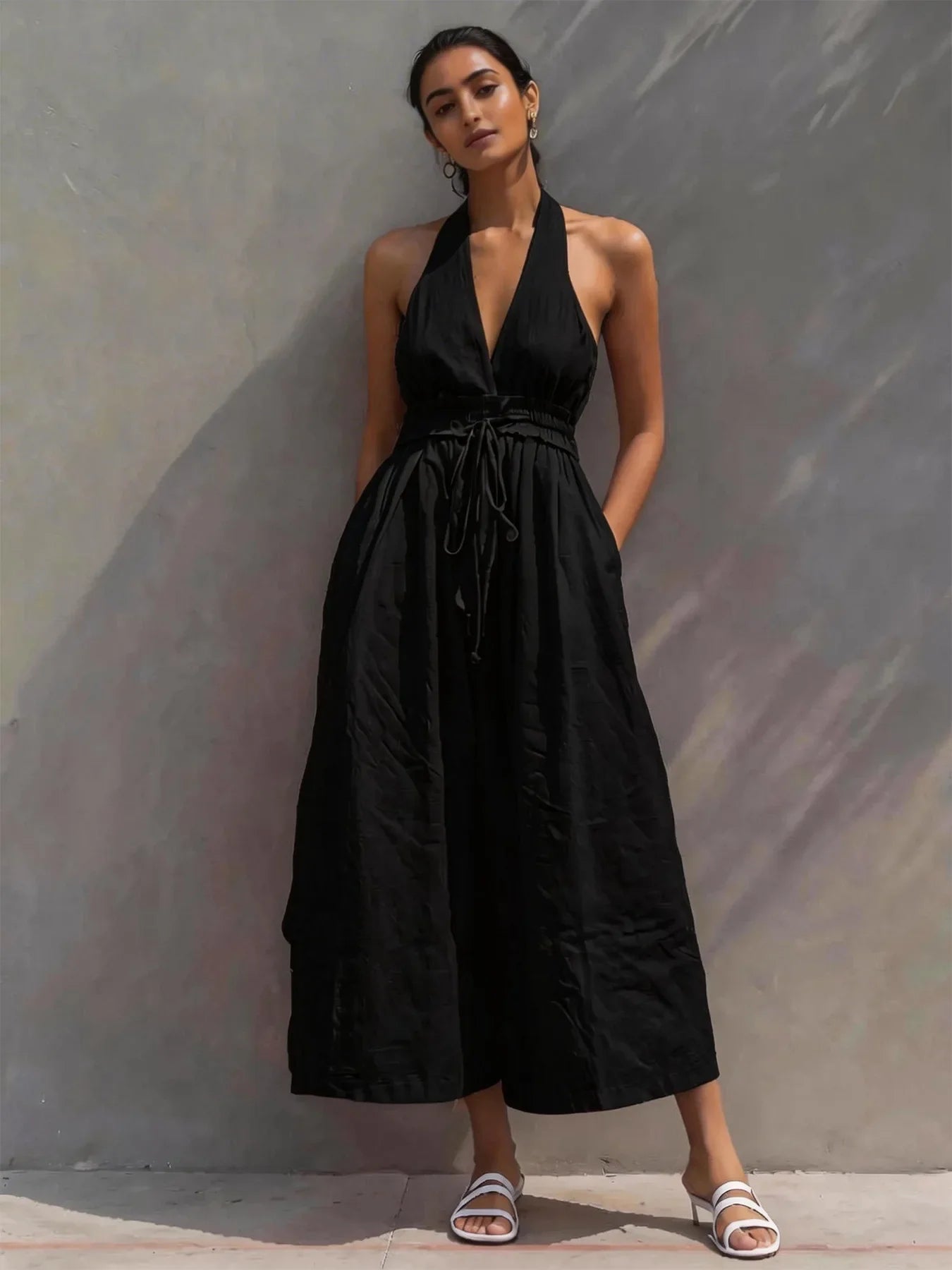 Jessica Halter Neck Jumpsuit