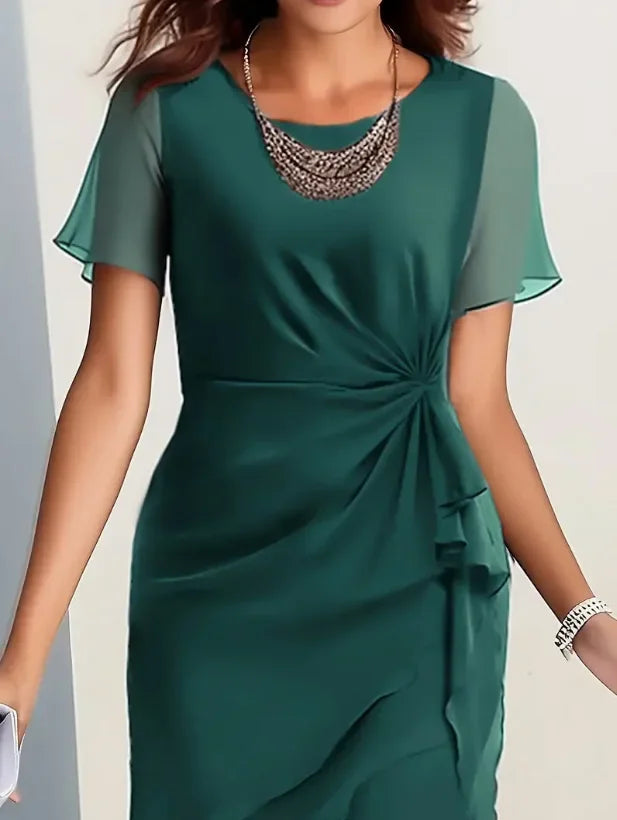 Blake Layered Midi Dress