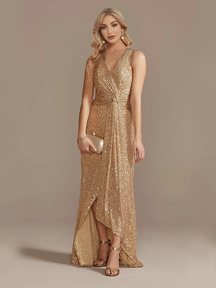 Katherine Sequin Evening Wedding Guest Dress