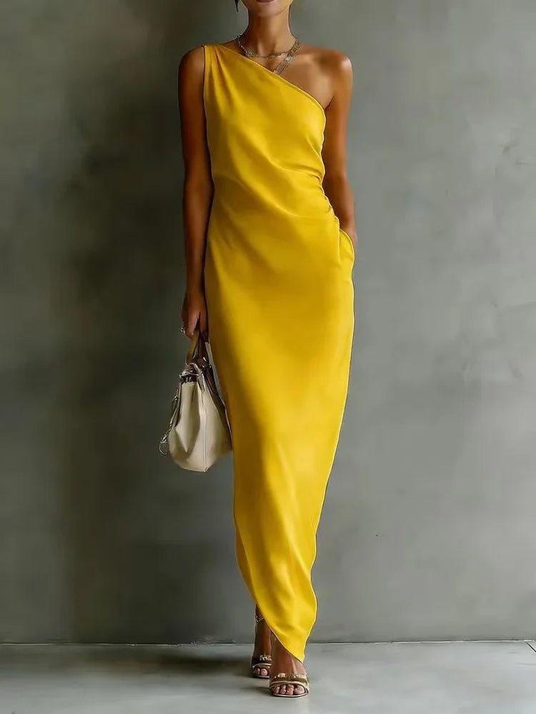 Cheyenne One Shoulder Maxi Dress