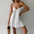 Riyana Linen Ruffle Dress