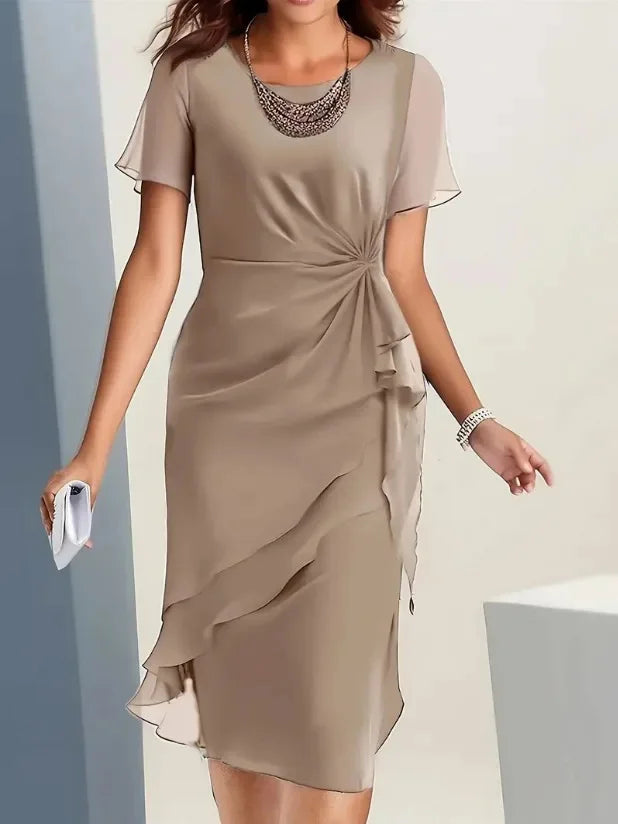 Blake Layered Midi Dress
