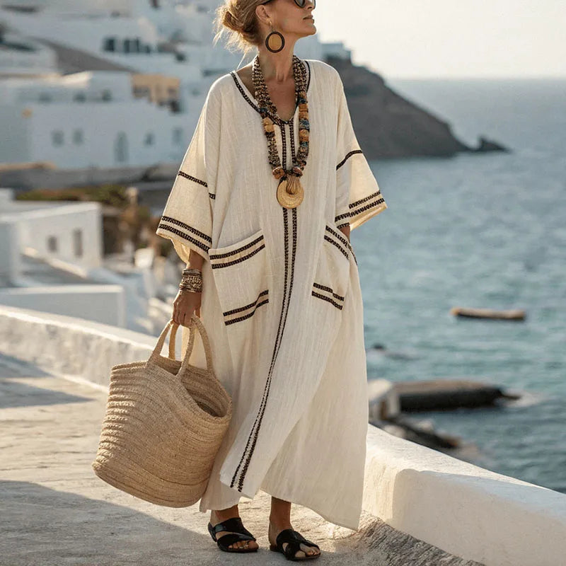 Sorina Airy V Neck Maxi Sundress