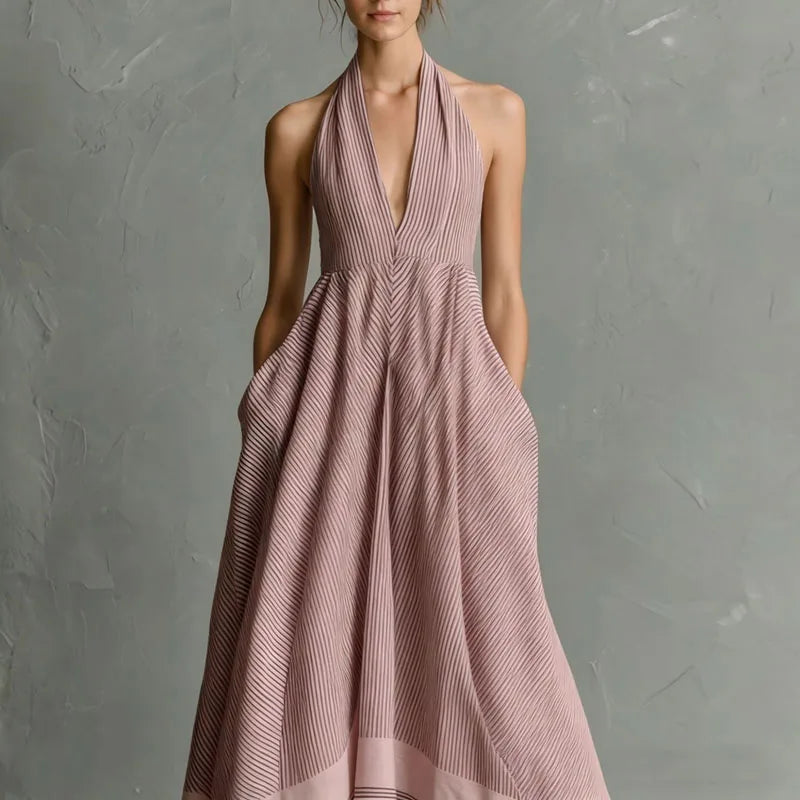 Celeste Halter Maxi Dress