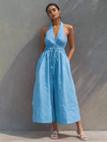 Jessica Halter Neck Jumpsuit
