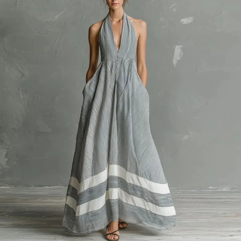 Celeste Halter Maxi Dress