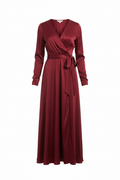Burgundy Wrap Dress