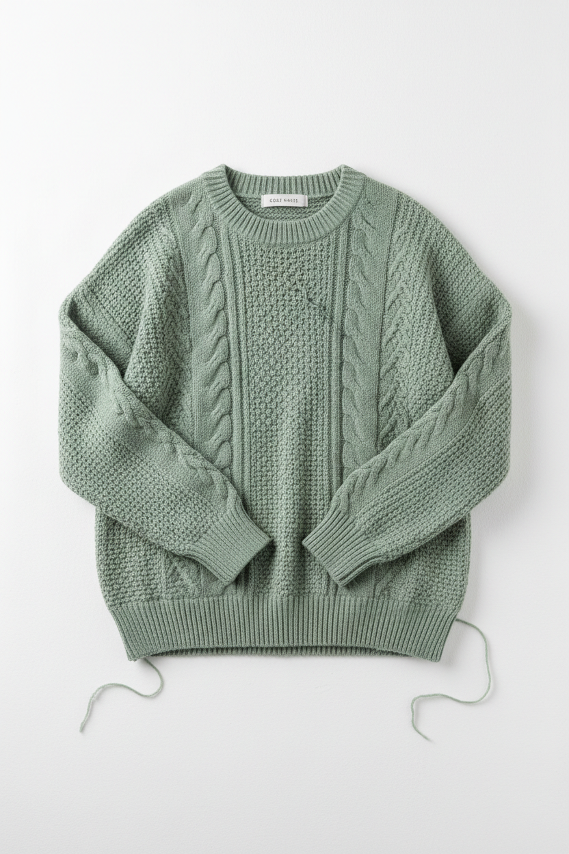 Sage Green Knit Sweater