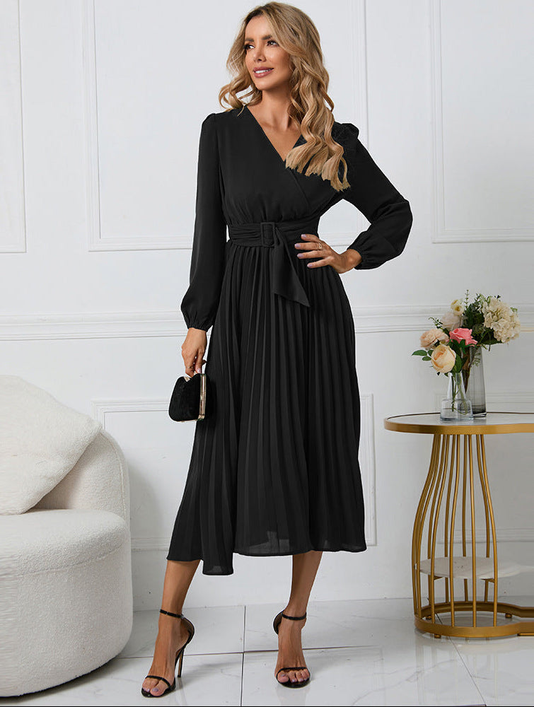 Mirabella Long Sleeve Midi Wedding Guest Dress